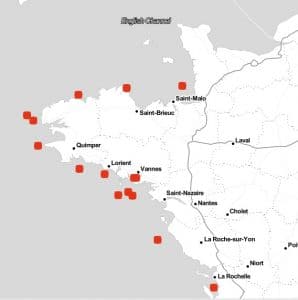 carte iles du ponant