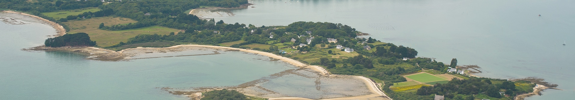 Vue par drône ile-aux-moines